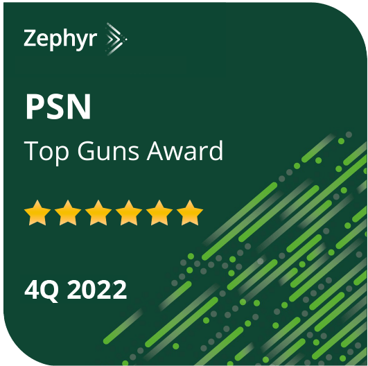 Zephyr Top Guns Award